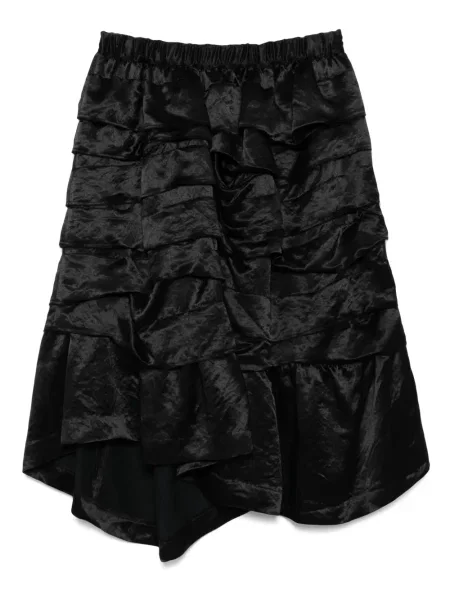Fustă Black Comme Des Garçons cu volane negru