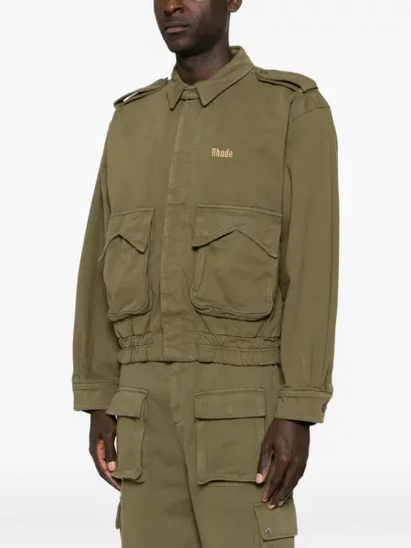 Geacă bomber Rhude cu autograf verde