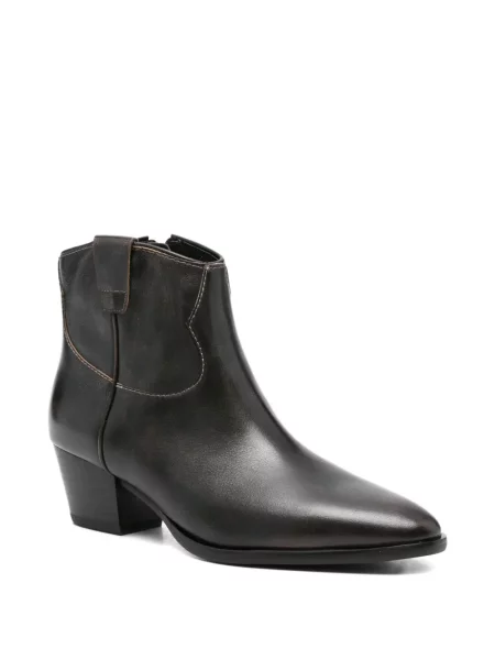 Botine Ash din piele negru