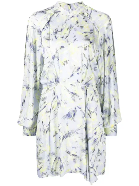 Rochie mini Iro cu pene de costum albastru