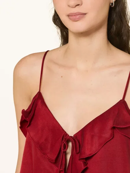 Krótka bluzka Ninety-9 z falbankami