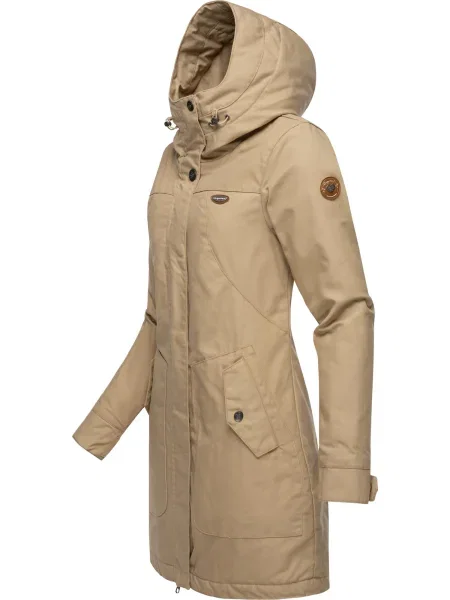 Ragwear Palton funcțională Jannisa taupe gri