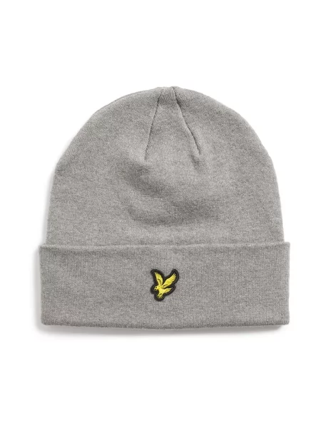 Czapka Lyle & Scott z wełny merino szara