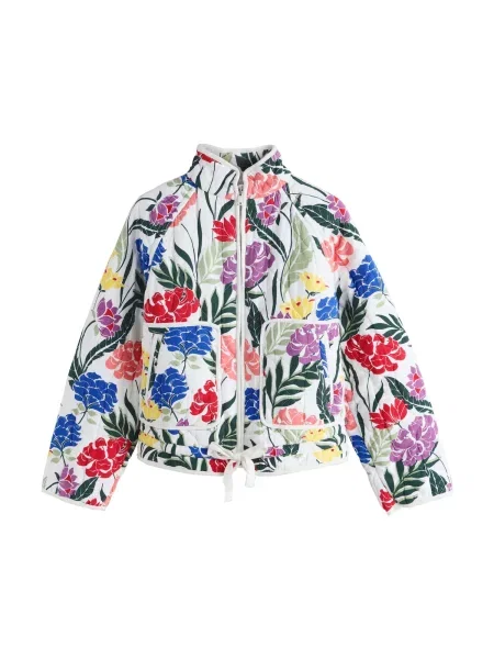 Next Geacă de primăvară-toamnă albastru / verde pin / roşu închis alb