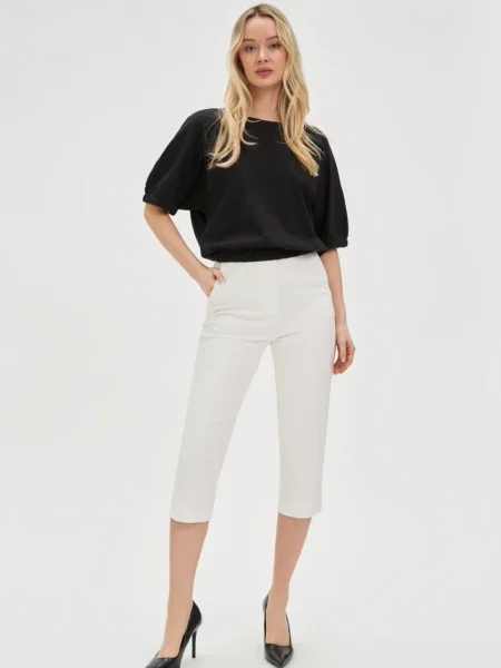 Pantaloni Marisse alb