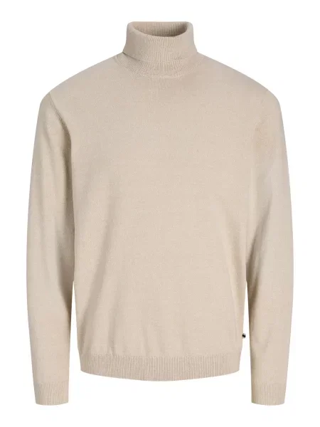 JACK & JONES Pulover JJEBasic crem