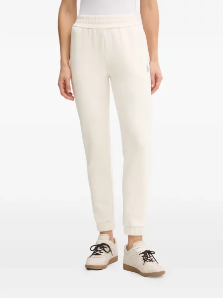 Pantaloni Armani Exchange alergare cu autograf alb