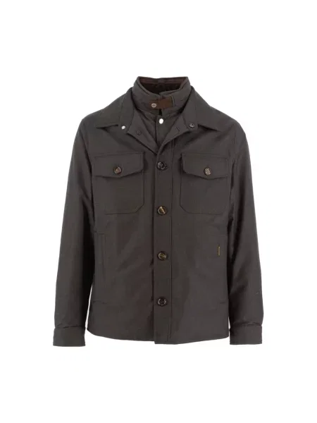 Kurtka Moorer wełniana casual brązowa