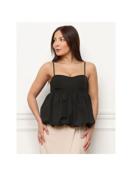 Top La Modeuse negru