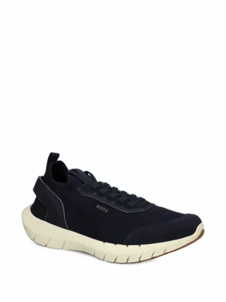 Fűzős hálós sneaker Boss kék