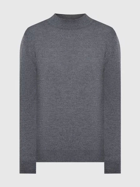 Меланжевий джемпер з вовни Cashmere&whiskey сірий