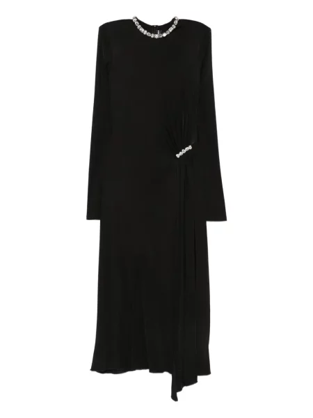 Rochie David Koma drapată de cristal de costum negru
