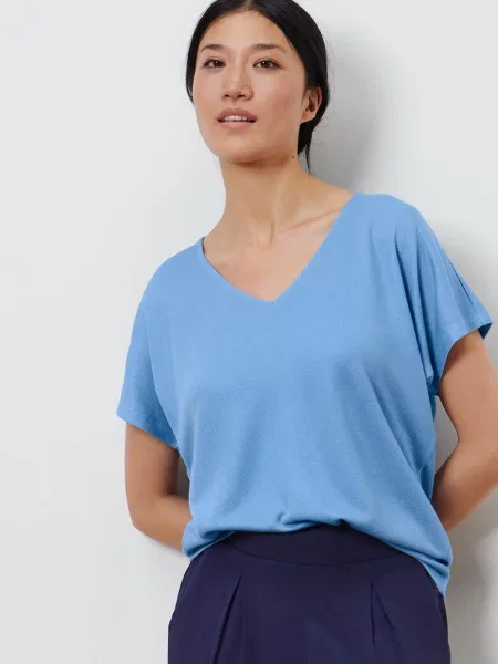 Футболка Tchibo віскоза/поліестер блакитний