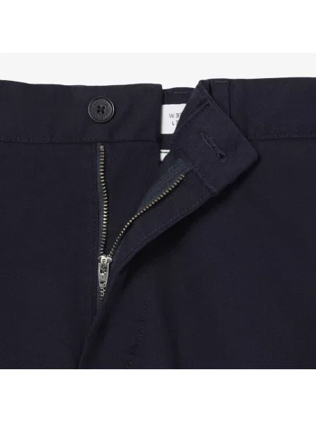 Lacoste Spodnie Chino O Regularnym Kroju niebieski