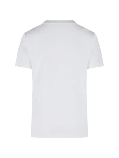 Tricou Moncler cu autograf alb