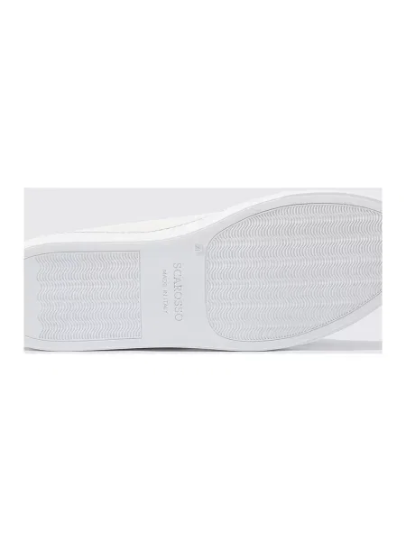 Sneakersy Scarosso skórzane białe
