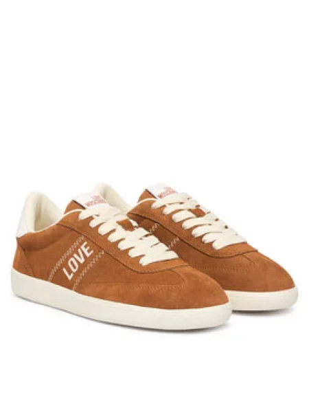 Tenisice LOVE MOSCHINO Svijetlo smeđa