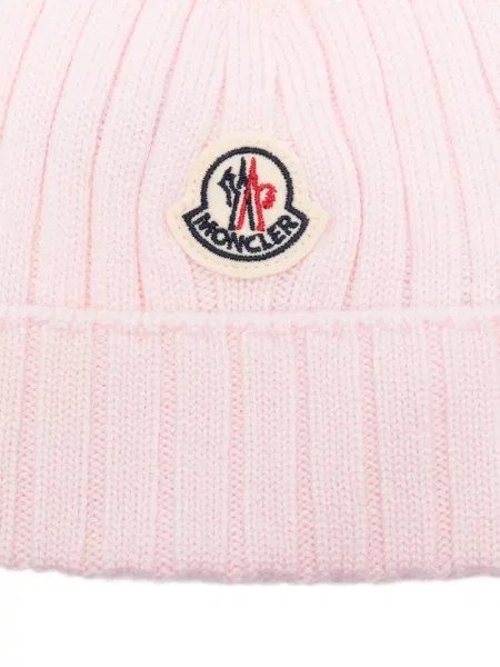 Czapka dziecięca Moncler Enfant różowa