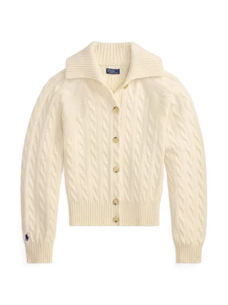 Polo Ralph Lauren Geacă tricotată alb