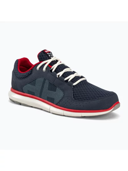 Buty żeglarskie Helly Hansen Ahiga V4 Hydropower navy/flag red/off white białe