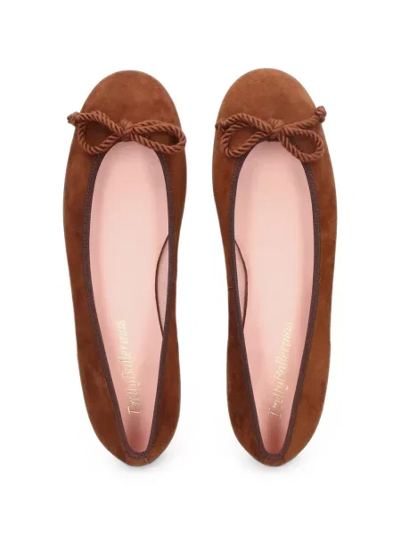 Balerini Pretty Ballerinas cu funde maro