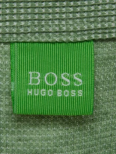 Tricou polo Boss cu broderie verde