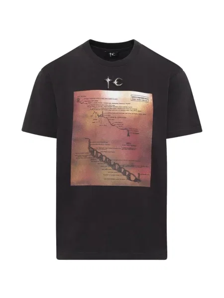 Tricou Thug Club cu imagine negru
