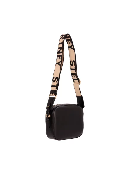 Torebka crossbody Stella Mccartney z logo czarna