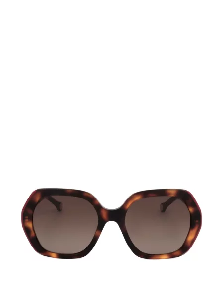 Ochelari de soare Carolina Herrera cu imprimeu geometric maro