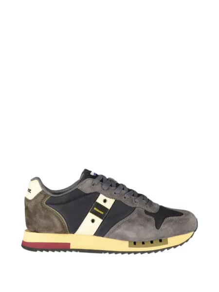 Sneakerși Blauer din piele de căprioară albastru