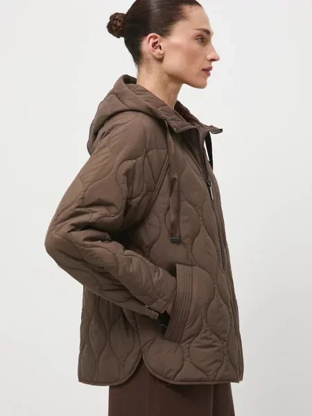 Medicine kurtka przejściowa oversize brązowy