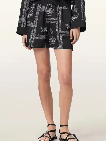 AllSaints pantaloni scurți pentru femei LETTIE negru