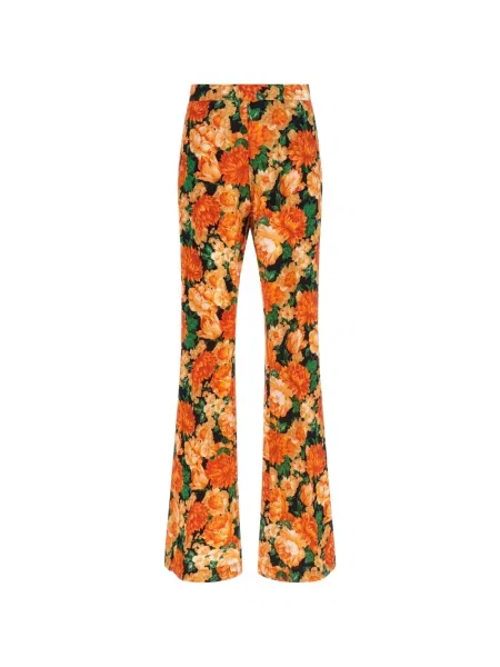 Pantaloni evazați Pinko evazat portocaliu