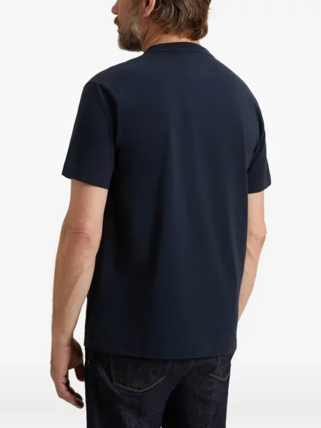 Tricou Woolrich cu broderie albastru