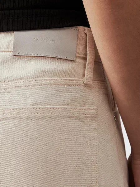 Джинсы Calvin Klein с высокой посадкой белые