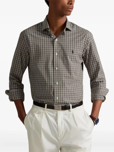 Μικρός κασκέτο Polo Ralph Lauren με χαμηλή μέση υφαίνω διαγωνίως πράσινο