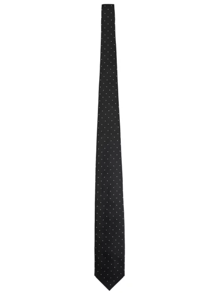 Cravată Tom Ford cu buline negru