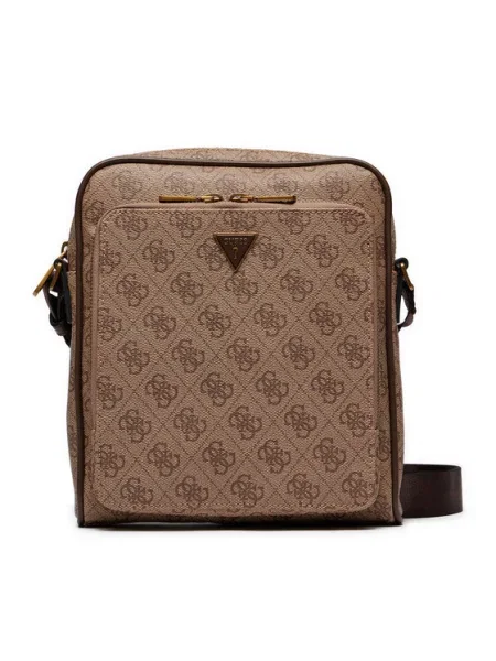 Чанта през рамо Guess MILANO HMMILO бежово