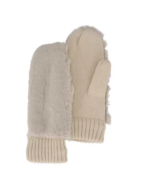 Rękawiczki Teddy Mittens w jednym rozmiarze brązowe