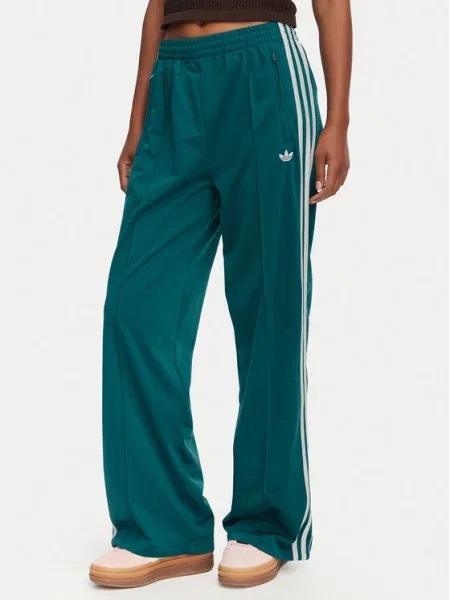 ADIDAS ORIGINALS Hlače Firebird zelena bijela