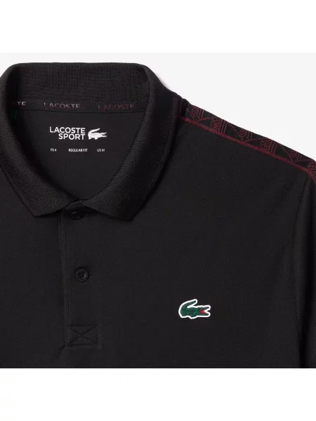 Lacoste Koszulka Tenisowa Polo Z Piké O Regularnym Kroju Ultra Dry czarny