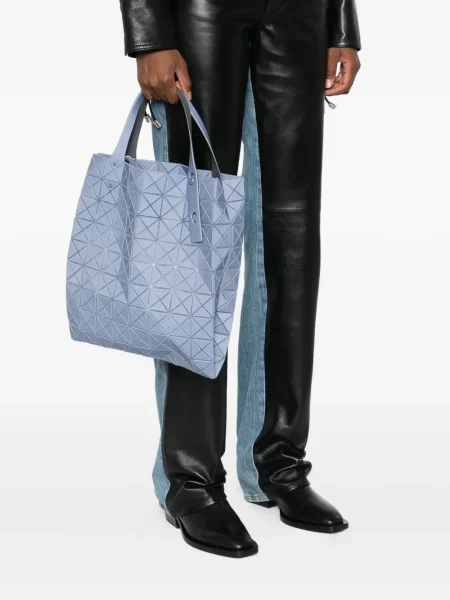 Geantă Bao Bao Issey Miyake cu imprimeu geometric albastru