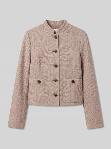 Żakiet w kroju regular fit krótki z naszywką z logo Calvin Klein Womenswear