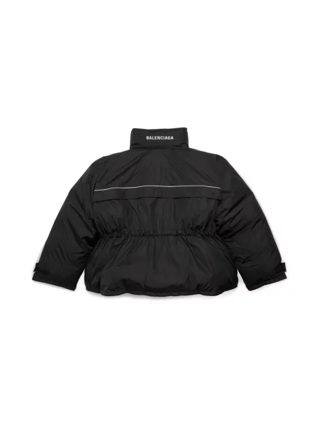 Lniana parka Balenciaga czarna