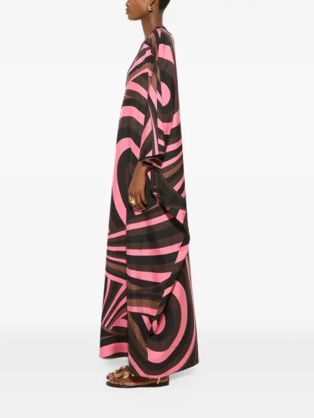 Rochie Pucci de mătase cu imagine negru