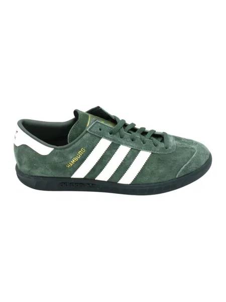 Sneakersy Adidas sznurowane zamszowe zielone