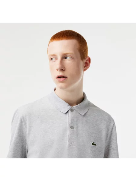 Lacoste Koszulka Polo Regular Fit Z I Bawełny szara