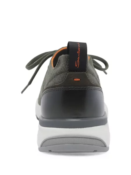 Fűzős csipkés sneaker Santoni zöld