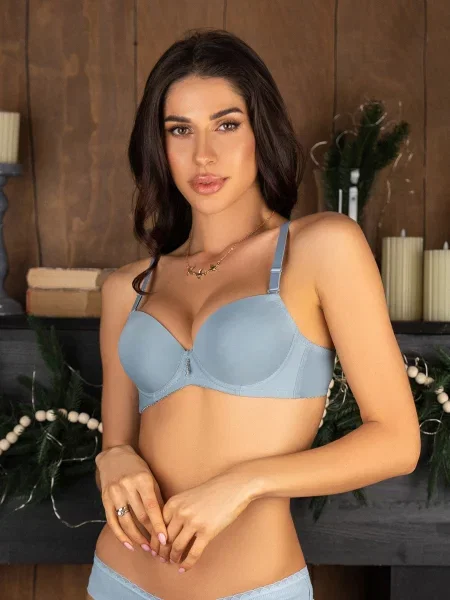 ISSA Plus Бюстгальтер текстиль сірий