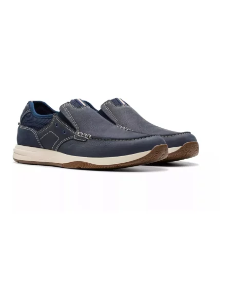 Półbuty Clarks sznurowane niebieskie